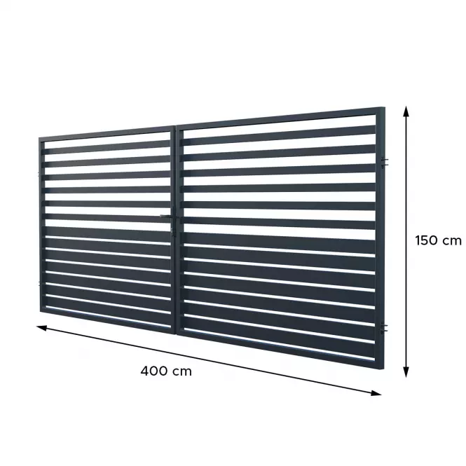 Brama Fen 150x400  RAL7016 MDS W10251