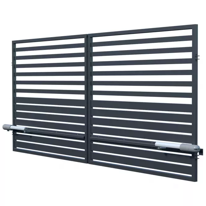 Brama z automatem Fen 150x350 RAL7016 MDS W10283