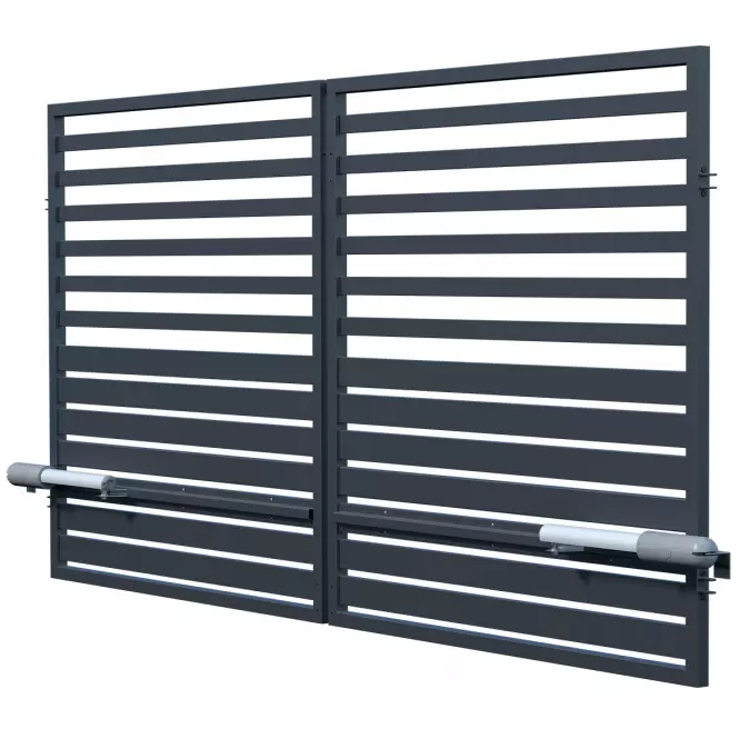 Brama z automatem Fen 150x300 ZN RAL7016 MDS W10284