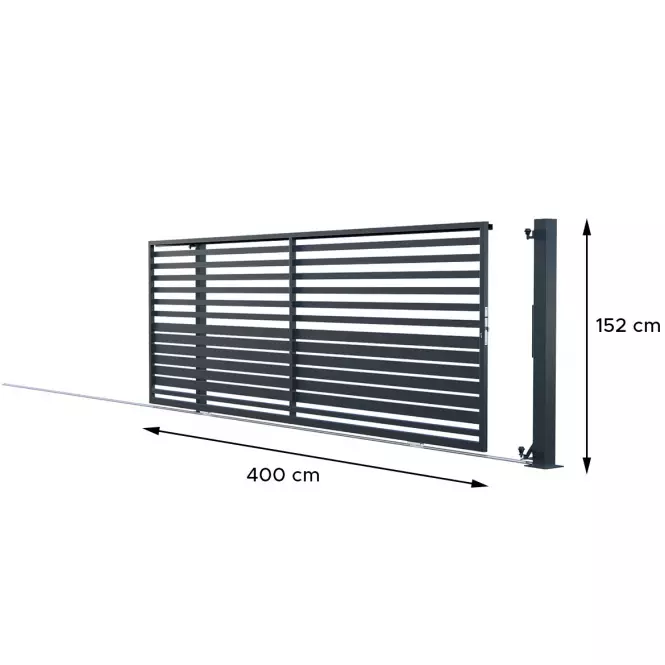 Brama uniwersalna przesuwna bez przeciwwagi Fen 152x400 W10255