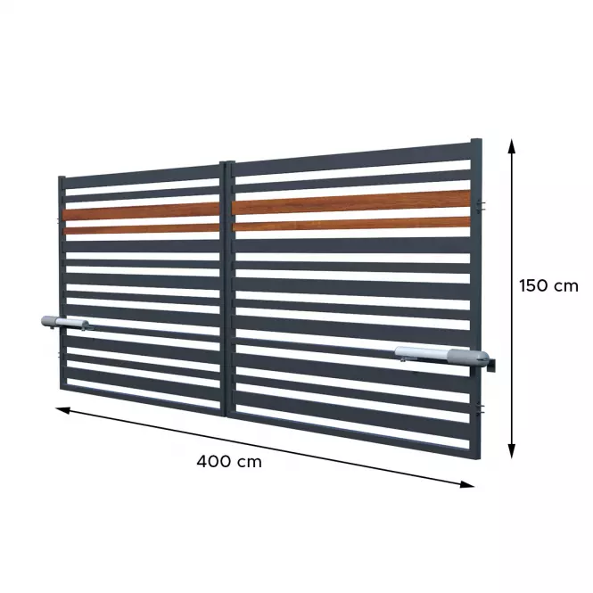 Brama Ora z automatem 150x400 RAL7016 W10295