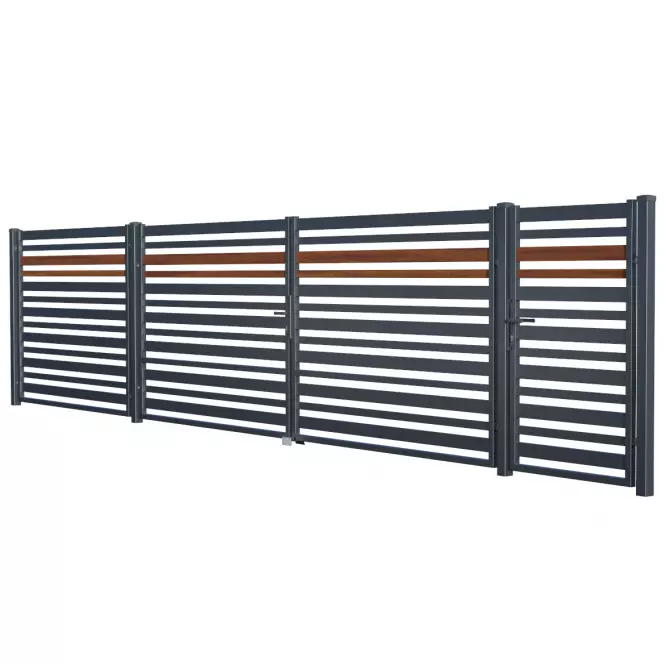 Brama Ora z automatem 150x350 RAL7016 W10294