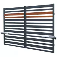 Brama Ora z automatem 150x300 RAL7016 W10293