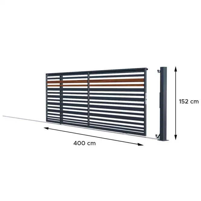 Brama uniwersalna przesuwna bez przeciwwagi Ora 152x400 W10297