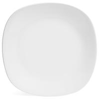 Ceramiczny talerz kwadratowy obiadowy 24cm biały