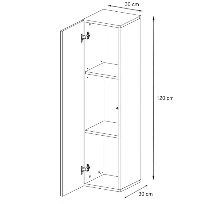 Szafka Wisząca Switch SW2 Grafit,2