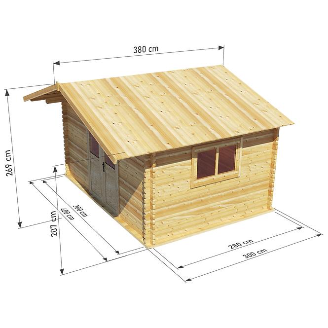 Domek ogrodowy MAX 4x3 m bez podłogi