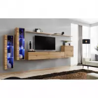 Meblościanka Switch Szkło+LED XI Wotan
