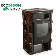 Piec kaflowy Coria Brąz 6kW