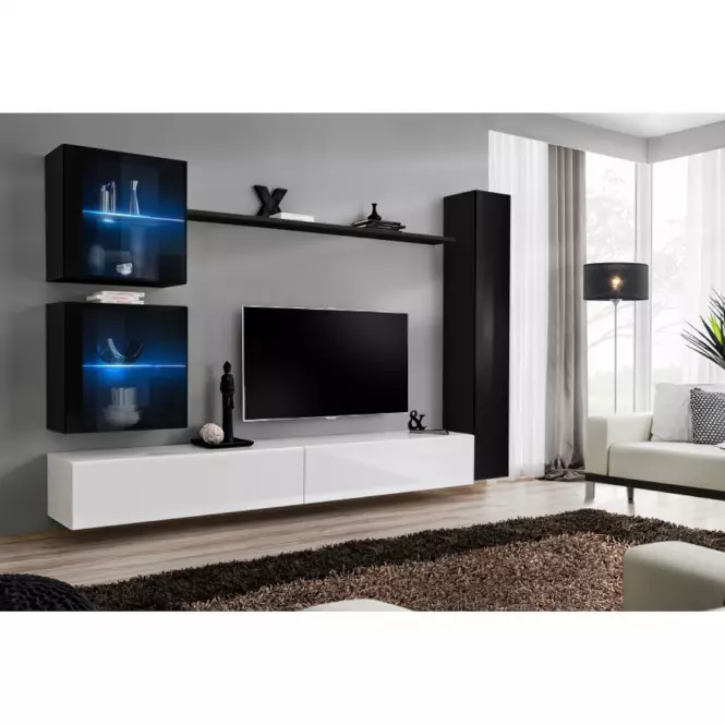 Szafka Wisząca Switch WW3 Czarny +LED