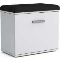 Szafka Na Buty Justus 05 White/ Black Gloss