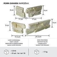 Kamień Betonowy Roma Sahara Narożnik