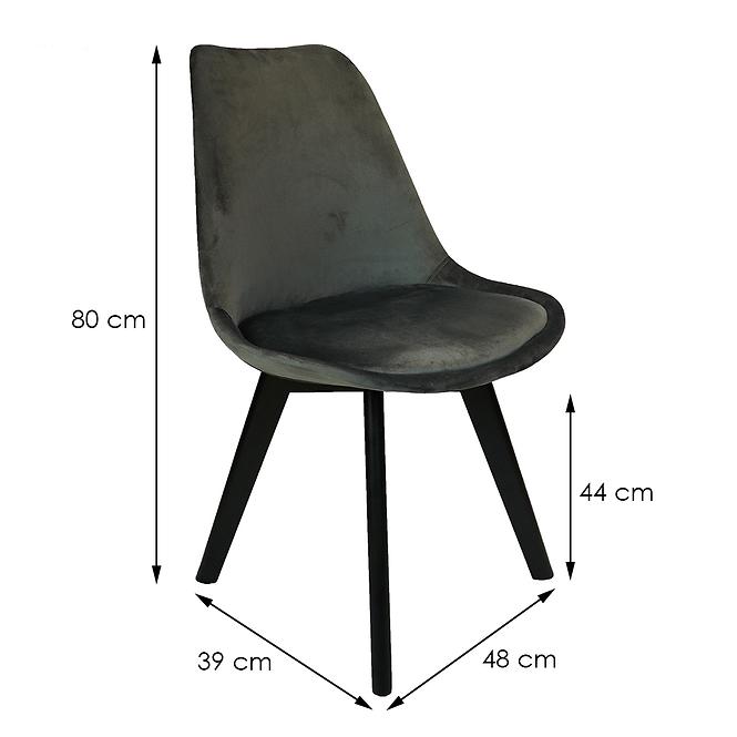 Krzesło Mia Black Antracyt