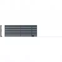 Brama przesuwna bez przeciwwagi z automatem OPAL prawa 152x400 ZN RAL7024 MDS W10180