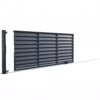 Brama przesuwna bez przeciwwagi z automatem MISTRAL prawa 152x400 W10264