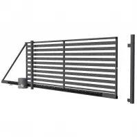 Brama przesuwna MILTON prawa z automatem 149x400(600) RAL7024 W9754