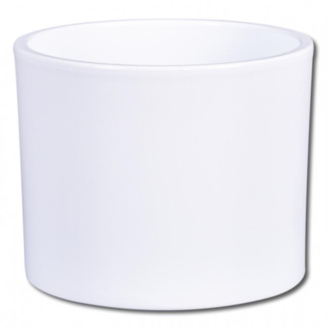 Osłonka ceramiczna Zeus Elegant 13x12 cm biały połysk