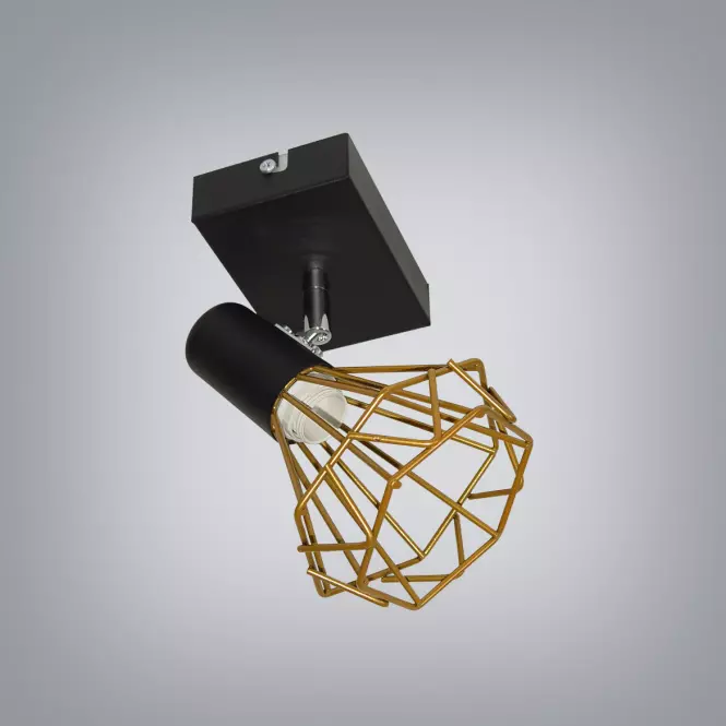 Lampa Mini Szach 2740KZ/Z-A-1 czarno/złoty LS1
