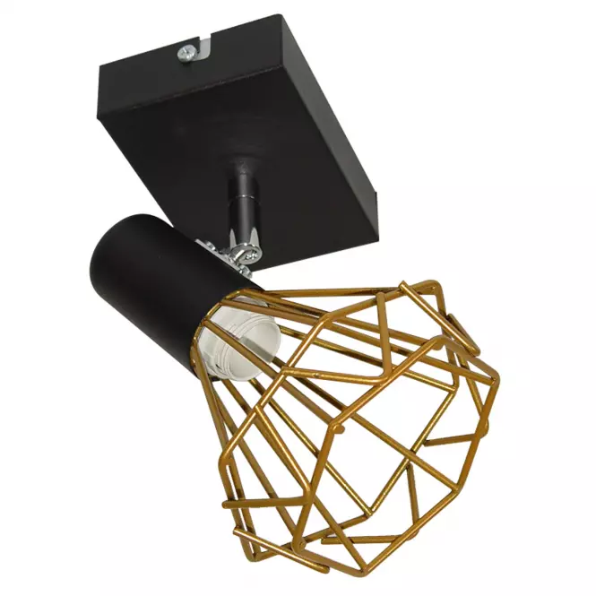 Lampa Mini Szach 2740KZ/Z-A-1 czarno/złoty LS1