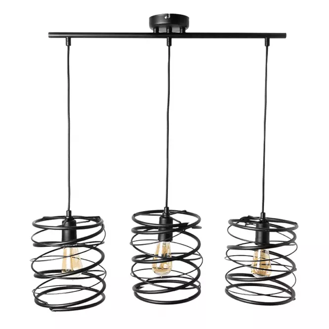 Lampa Spring 2786/Z-B-3 czarna LW3
