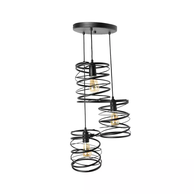 Lampa Spring 2787/Z-B-3 czarna LW3