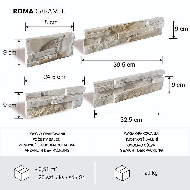Kamień Betonowy Roma Caramel