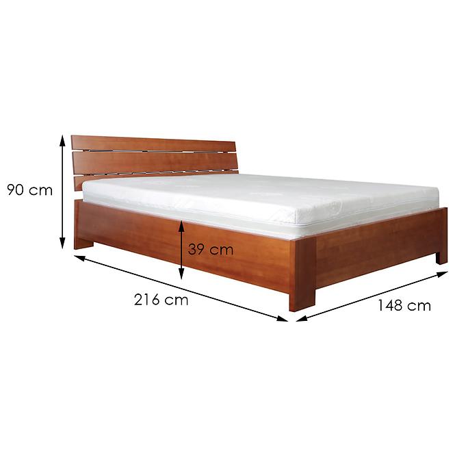 Łóżko drewniane Halden Plus 140x200 Olcha