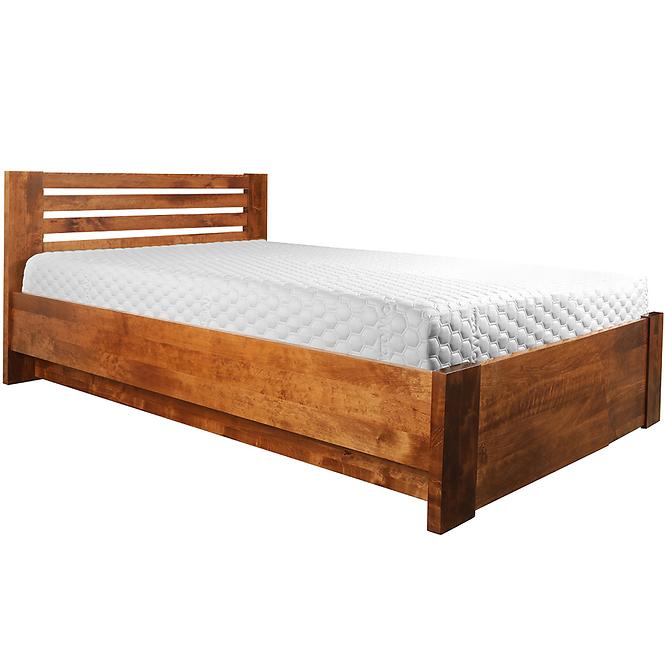Łóżko drewniane Bergen Plus 140x200 Olcha