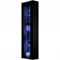Witryna Fly 41+Szkło Czarny+LED Witryna Fly 41+Szkło Czarny+LED