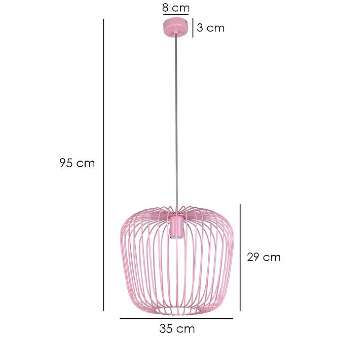 Lampa Eden K-4101 Różowa LW1