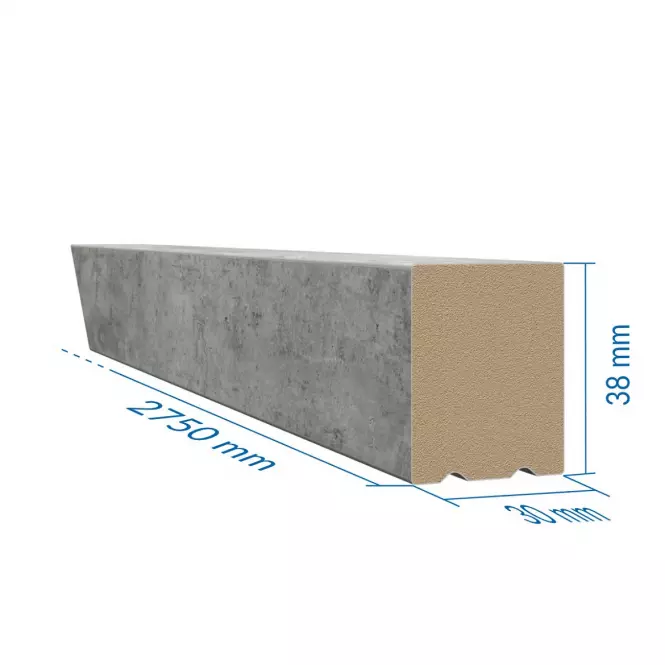 Lamele ścienne 3D Loft Beton 30x38x2750mm