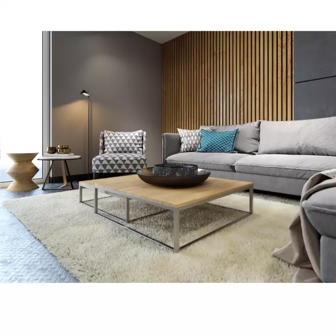 Lamele ścienne 3D slim Czarny mat 19x29x2750mm
