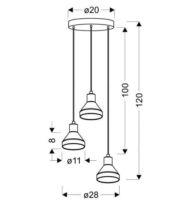 Lampa Gregory Złoty LW3,3