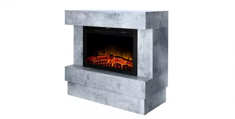 Kominek elektryczny wolnostojący MATRIX beton 2000W