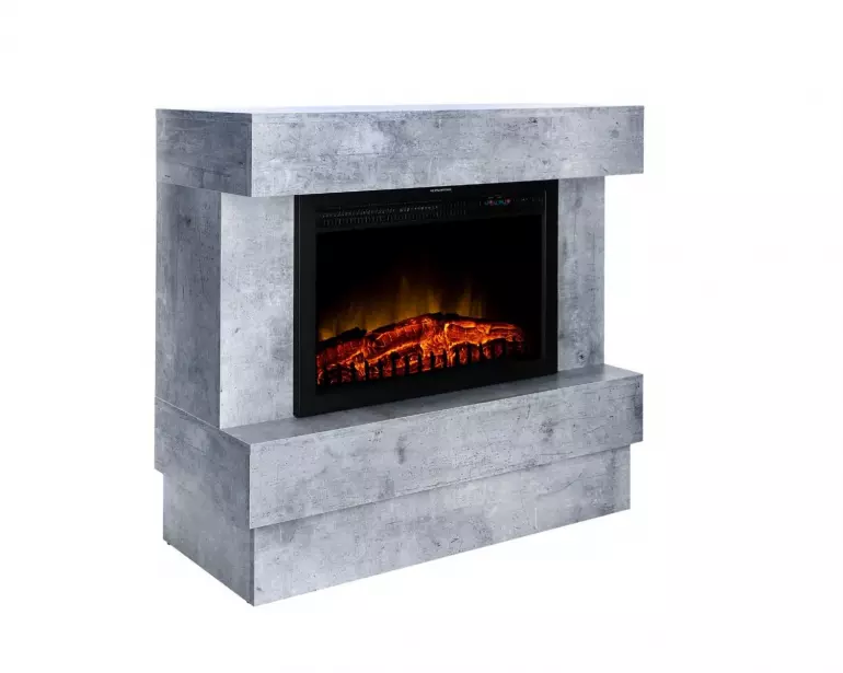 Kominek elektryczny wolnostojący MATRIX beton 2000W