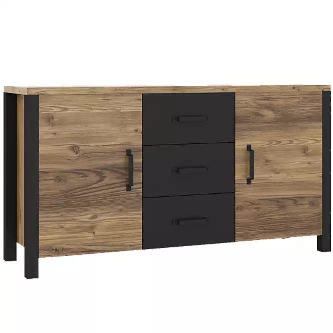 Komoda OLIN 26 świerk appenzeller/czarny