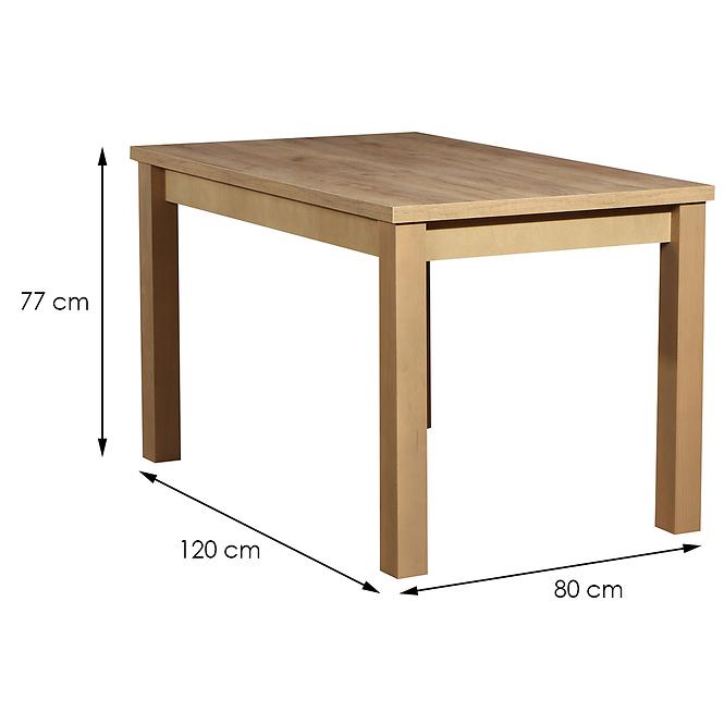 Zestaw stół i krzesła Stella 1+4 ST30+W107 dąb wotan
