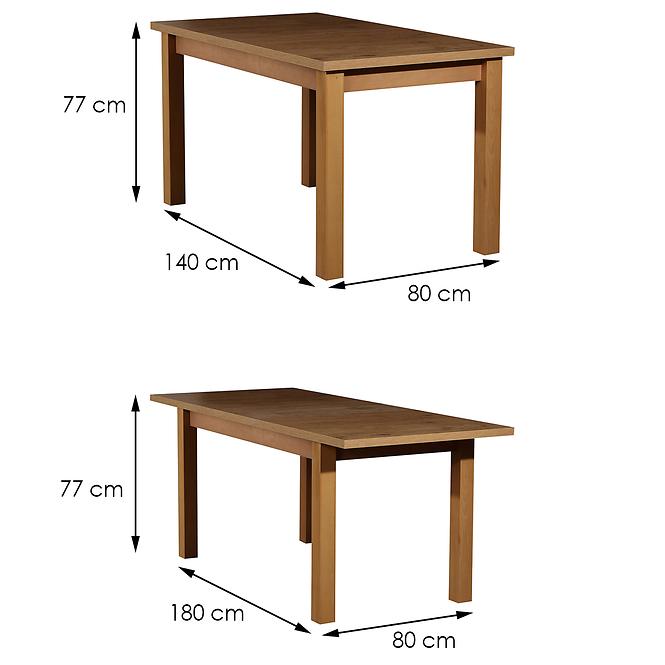 Zestaw stół i krzesła Aurora 1+6 ST28+W98 dąb lancelot