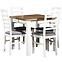 Zestaw stół i krzesła Diodor 1+4 ST44+W131 biały,2