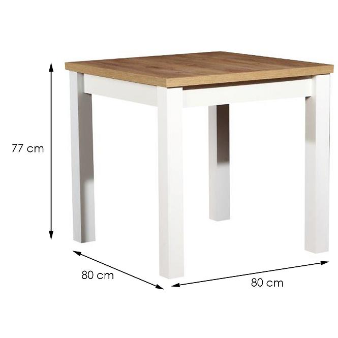 Zestaw stół i krzesła Diodor 1+4 ST44+W131 biały
