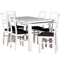 Zestaw stół i krzesła Fabia 1+6 ST28+W130 biały