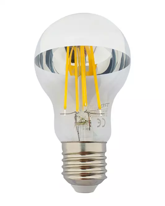 Żarówka FL LED A60 8W E27 4200K Half Silver