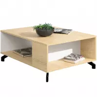 Ława Madison MD14 biały lux/dąb biszkoptowy