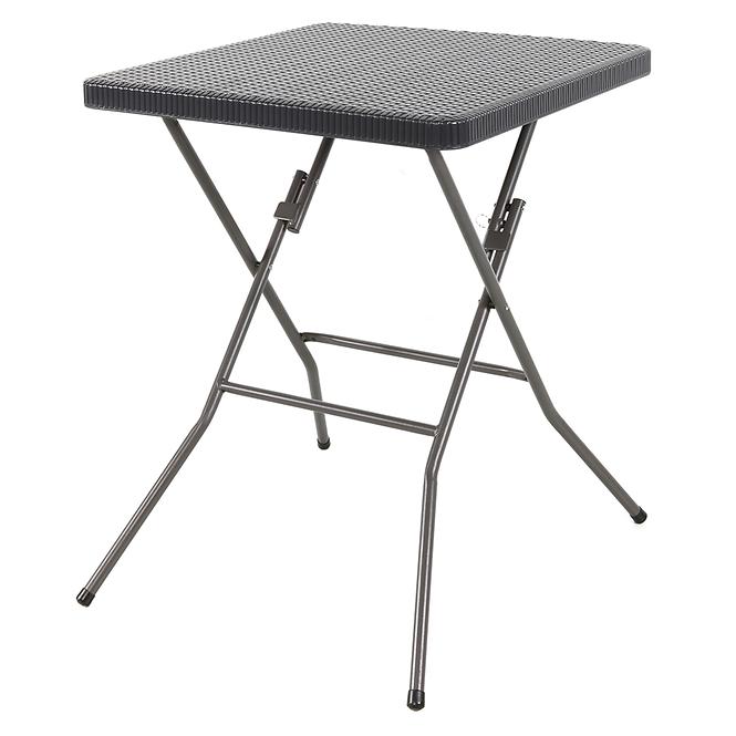 Komplet stół kwadratowy + 2 krzesła grafit