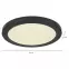 Plafon 12379-24B LED 24W D30 czarny PL1,7