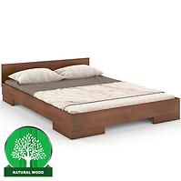 Łóżko Drewniane Bukowe Skandica Spectrum Niskie 140x200 Orzech