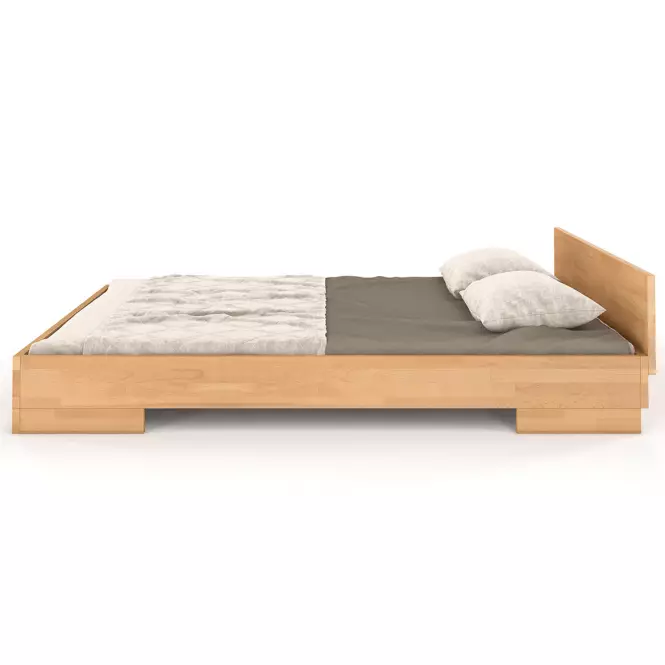 Łóżko Drewniane Bukowe Skandica Spectrum Niskie 160x200 Naturalny