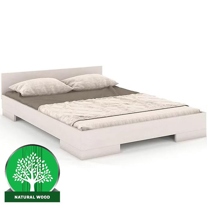 Łóżko Drewniane Bukowe Skandica Spectrum Niskie 160x200 Biały