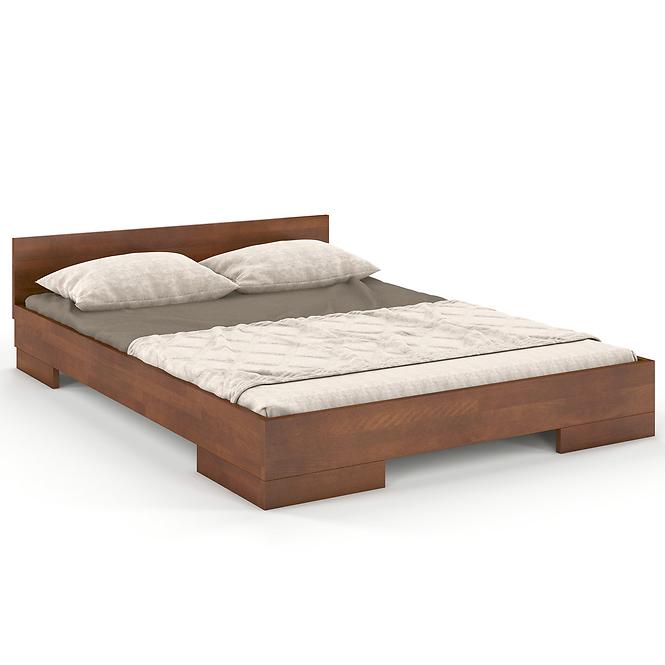 Łóżko Drewniane Bukowe Skandica Spectrum Niskie 180x200 Orzech
