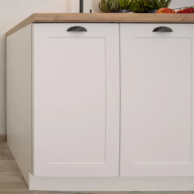 Szafka Kuchenna Adele D60pk Mv 2133 Pl Biały Groszek/Bi